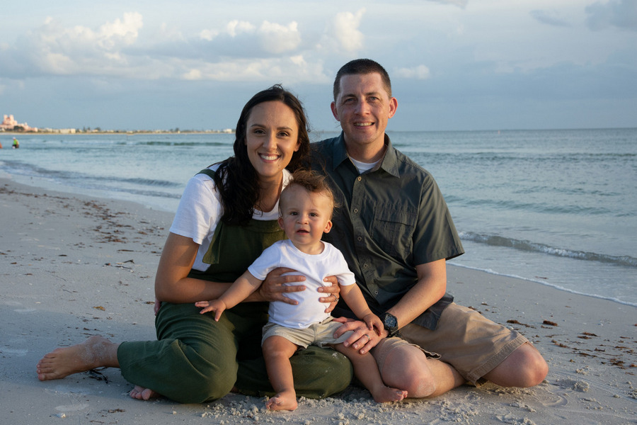 family photo shoot in St Pete Beach