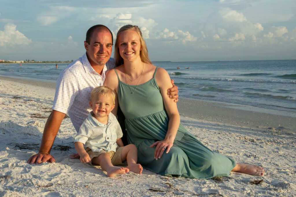 family beach photos inMadeira Beach Florida