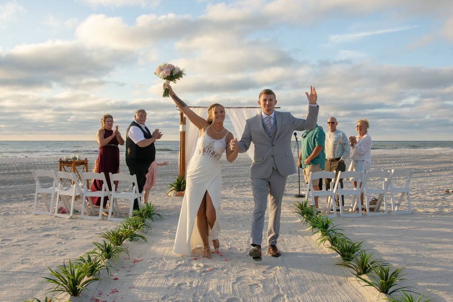 intimate beach wedding in St Pete Beach Florida