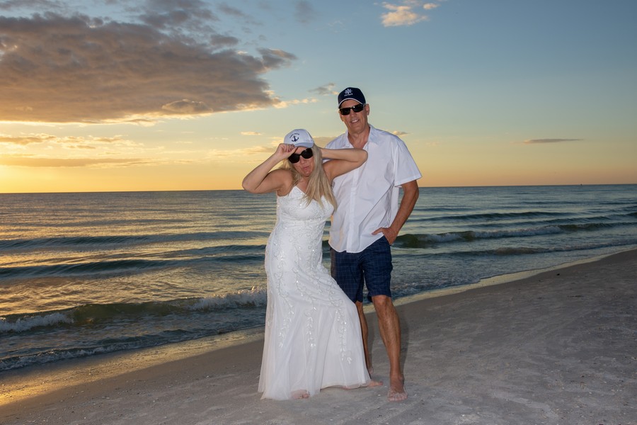 romantic couples photography on Madeira Beach Florida