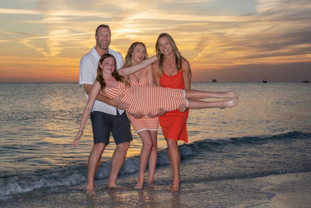 sunset family beach photography madeira beach fl