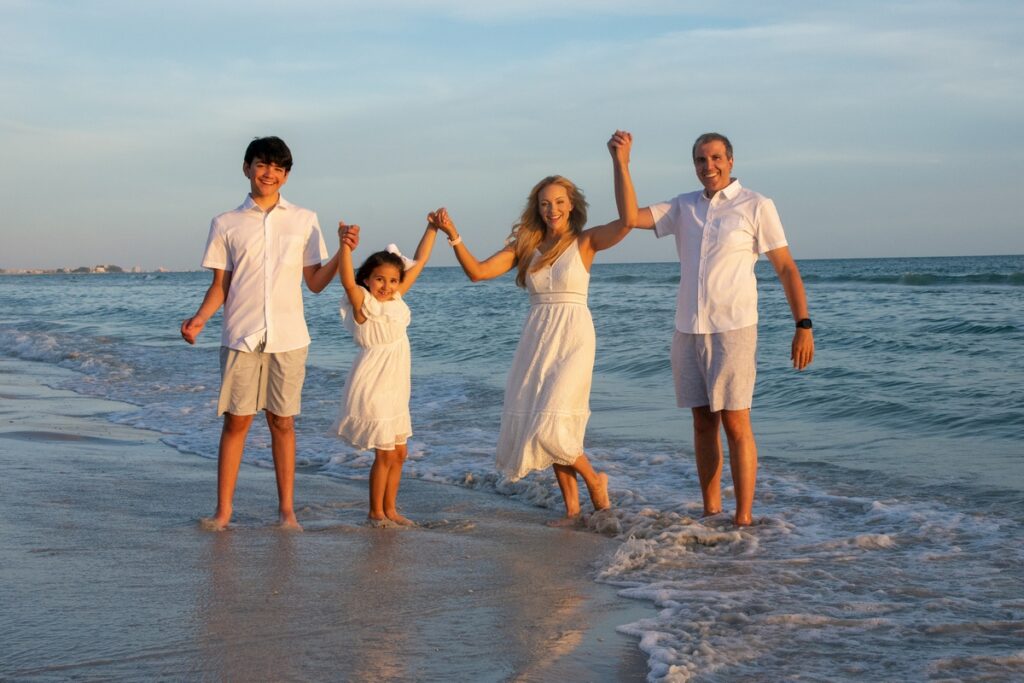 Family beach photography in Madeira Beach